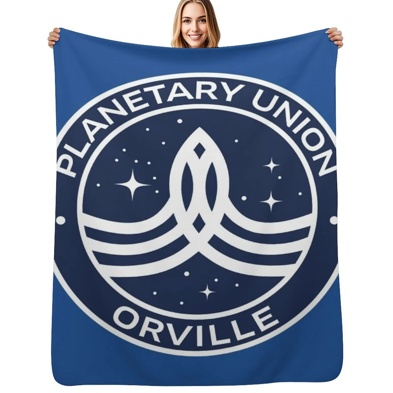 The Orville -Planetary Union Logo Throw Blanket Cute Comforter Decorative Throw Travel Soft Beds Blankets