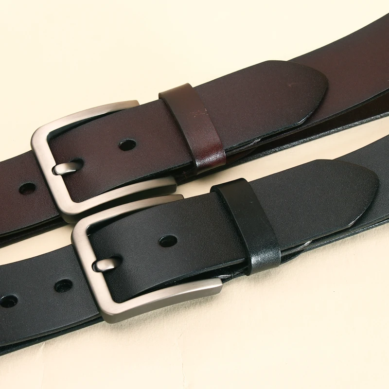 Ceinture en cuir véritable de style vintage pour hommes, jeans trempés, surintendant ser, luxe, haute qualité, environnement, mode