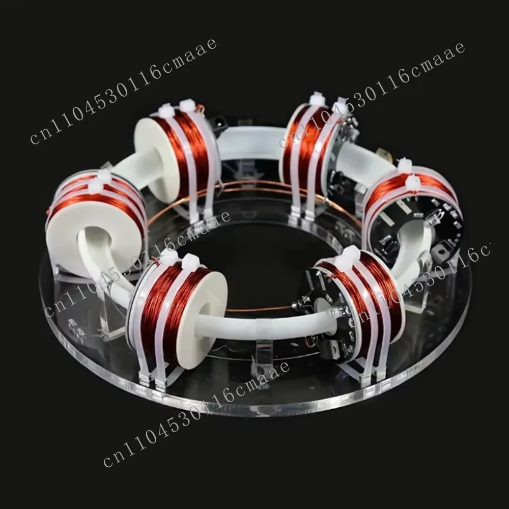 Acrylic Ring Cyclotron Accelerator Demonstration Device, 20-30 RPM, Science Experiment Kit, Educational Toy Model Set,