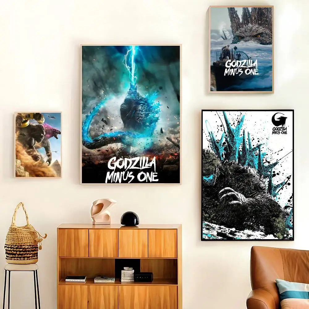 G-Godzilla Minus One Monster Movie Anime Poster HD Quality Wall Art Retro Posters For Home Room Wall Decor Kawaii Room Decor