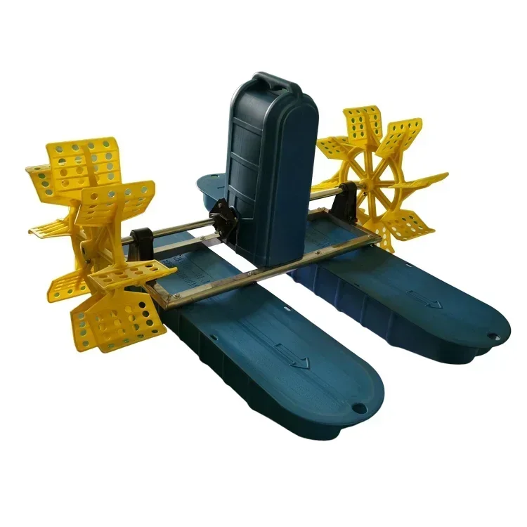 

High Quality Paddle Wheel Aerators 2 Impeller 0.75Kw 380V Fish Farm Pond Water Aquaculture Machine for pool Hot sales