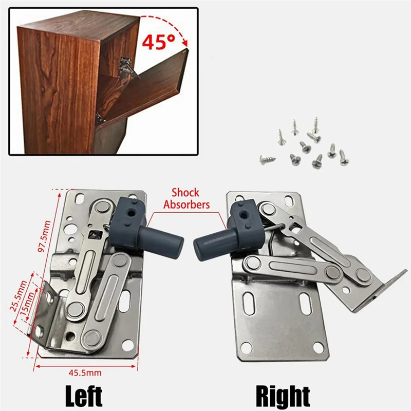 2 حزمة مفصلات صينية للدرج الأمامي بالوعة، مفصلات صواني طرفية أمامية للحوض، مشابك خزانة أمامية كاذبة سهلة الاستخدام