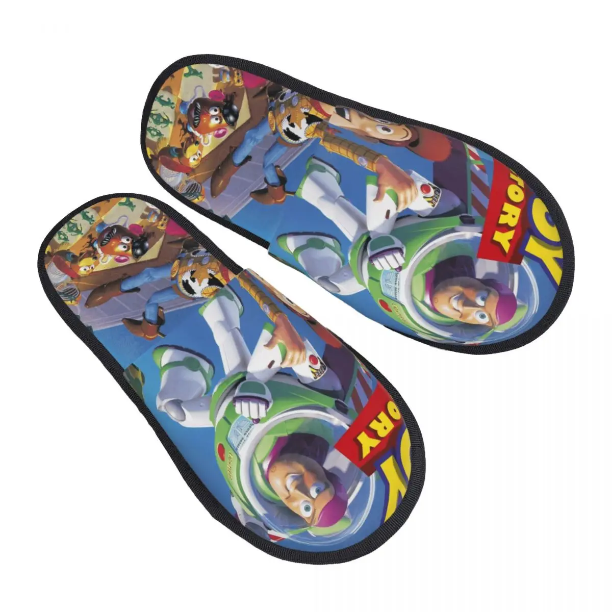 

Тапочки из пены с эффектом памяти из мультфильма «История игрушек», женские уютные теплые домашние тапочки с персонажами