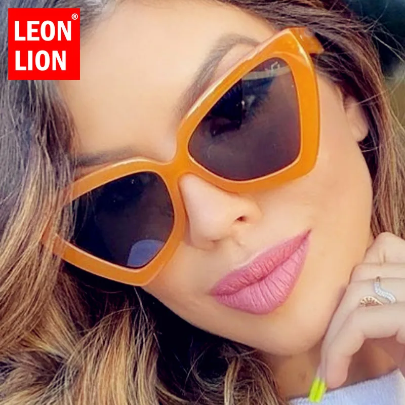 

LeonLion 2023 Cat Eye Sunglasses Women Oversized Sun Glasses Women/Men Luxury Designer Eyeglasses Women Gafas De Sol Mujer UV400