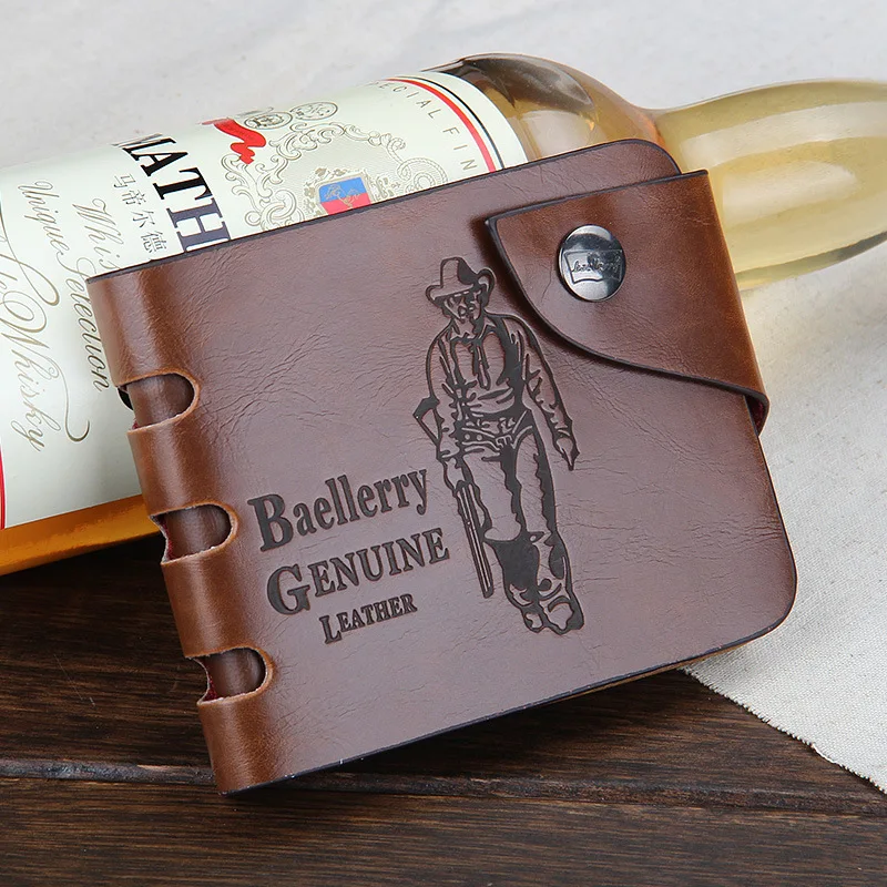 

Men's Hunting Style PU Leather Wallet - Vintage Clutch with Multi-Card & Coin Holder, Outdoor Purse