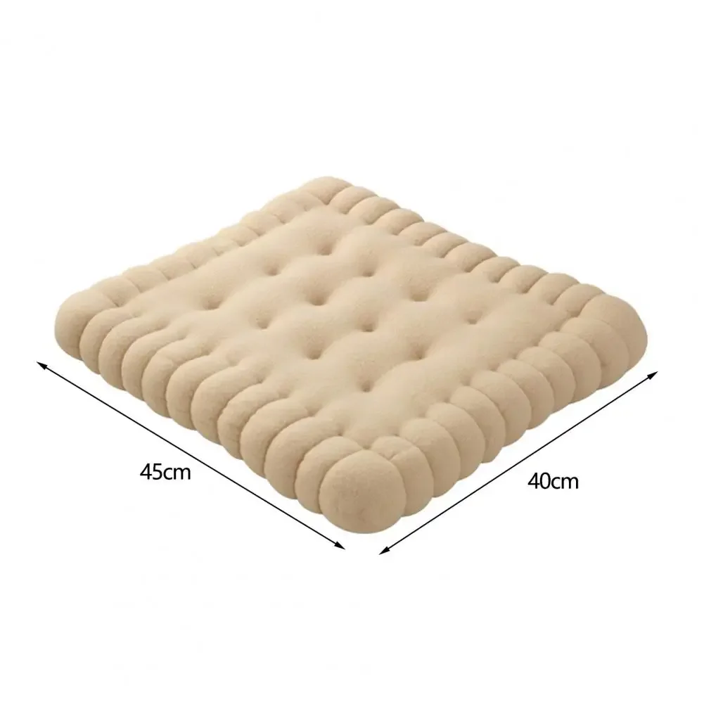 2021 New Style Cute Pillow Biscuit Shape Anti-fatigue PP Cotton Soft Sofa Cushion for Home Bedroom Office Dormitory Decor