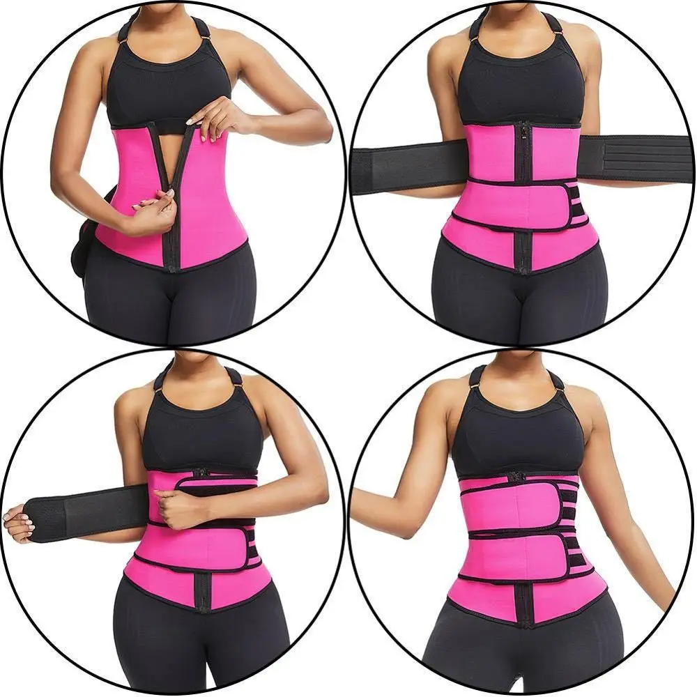 

Abdomen Slimming Body Shaper Tummy Control Multiple Sizes Fitness Compression Shapewear Zipper Solid Color