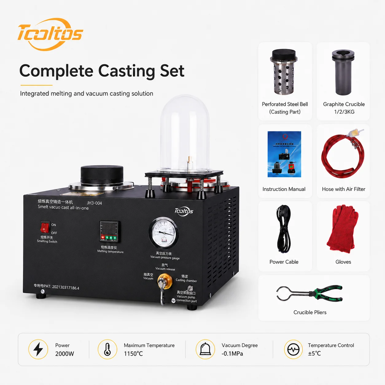Tooltos Metal Casting Machine — product information 1