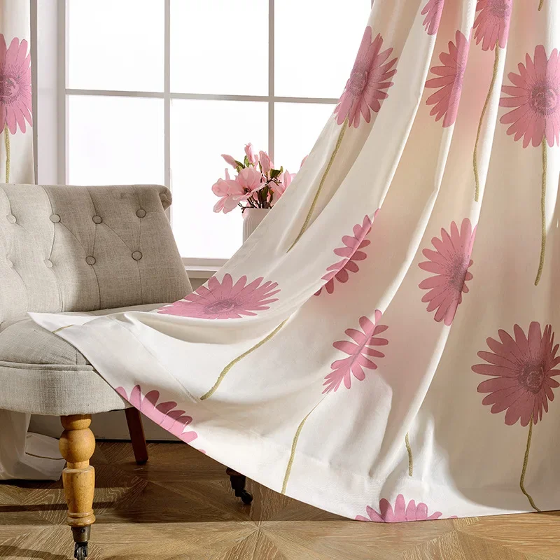 Spot Manufacturers Sell Curtain Fabrics Directly Modern Fashionable Pastoral Exquisite Polyester Printed Curtain Fabrics