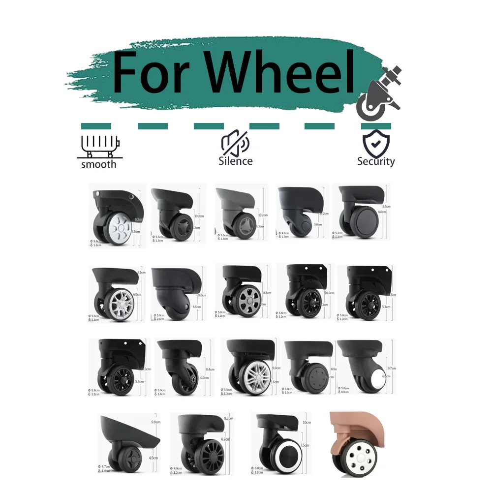 

Suitable To W355 W358 W360 Silent Wheel Universal Wheel Travel Suitcase Repair Travel Accessories Wheels Smooth Save Effort
