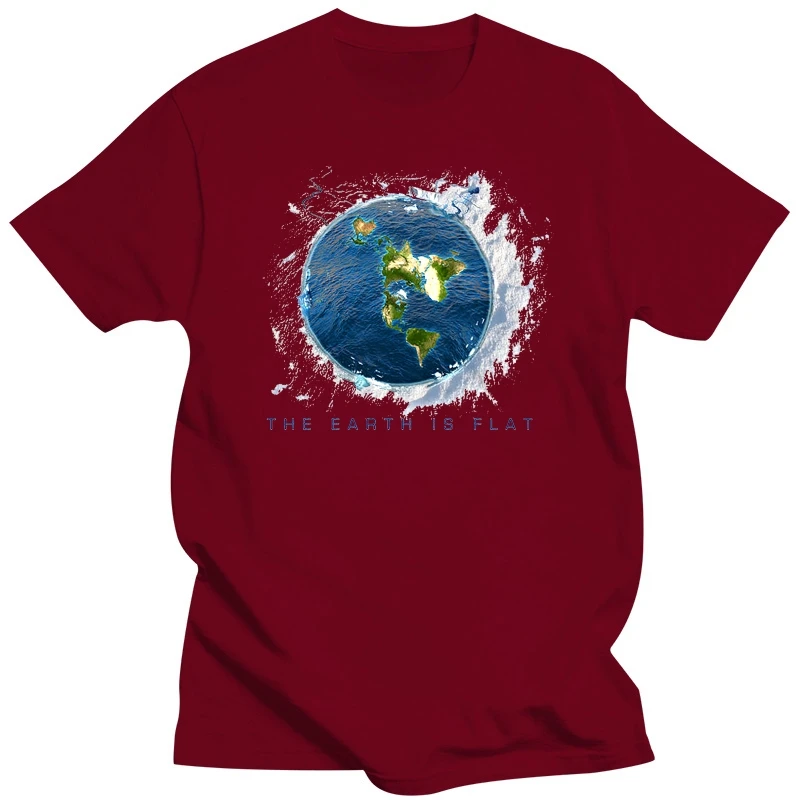 Flat Earth t-shirt, Infinite Plane, Earth is flat, Firmament, New World Order Cheap wholesale tees,100% Cotton For Man