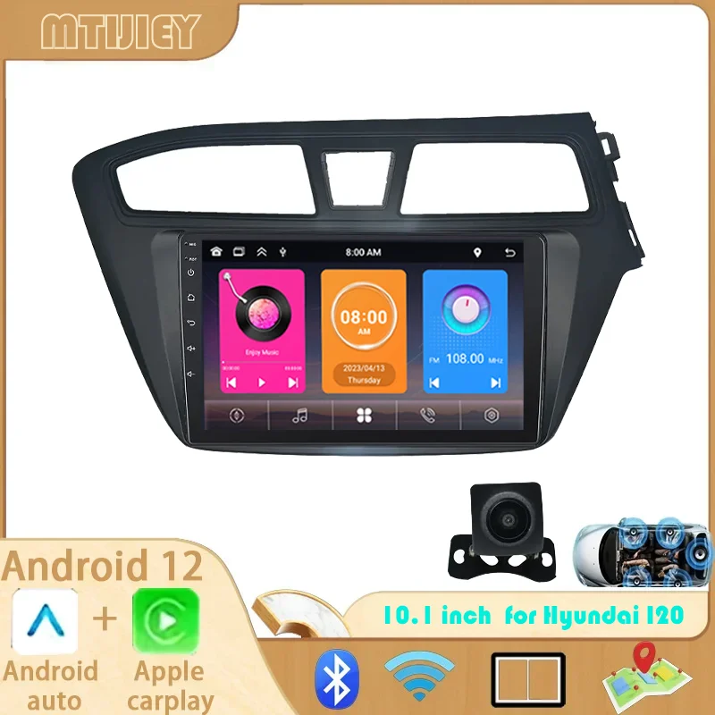 

Wireless CarPlay Android 13 Auto Radio for Hyundai I20 2015-2017 Car Multimedia GPS 2din autoradio