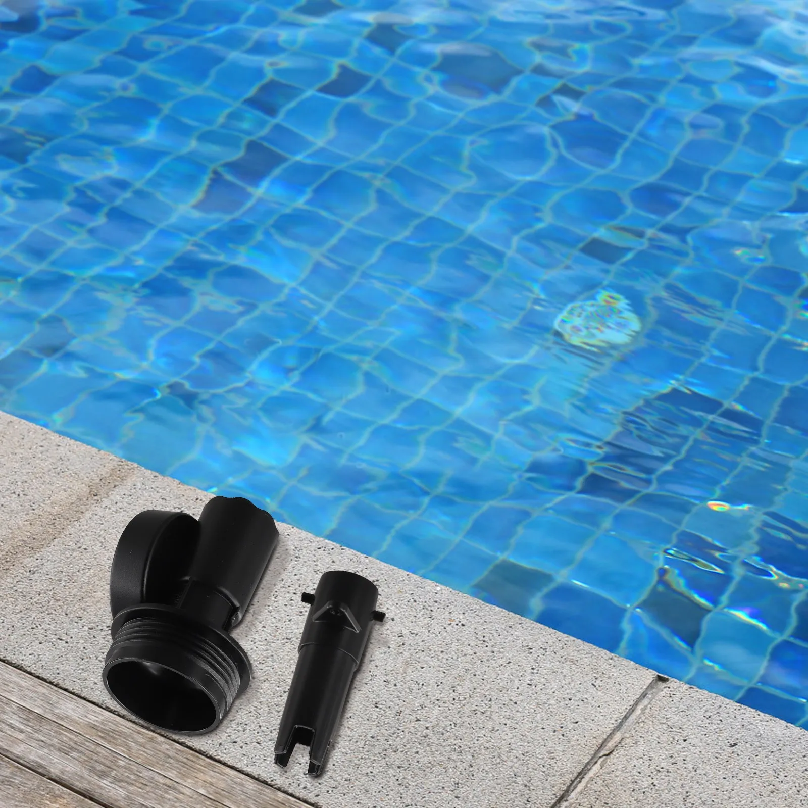 

Black Inflatable Accessory Easy Installation Valve Adapter Portable Accessory Portable Adapter Quick Installation