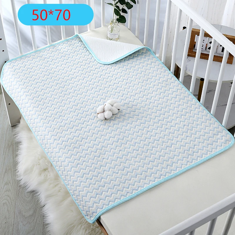 Wiederverwendbare Wickelunterlage für Babys und Kleinkinder Wasserdichte Wickelauflage Urinunterlage Baumwoll-Wickelauflage Bett-Wickelunterlage – Detail 8