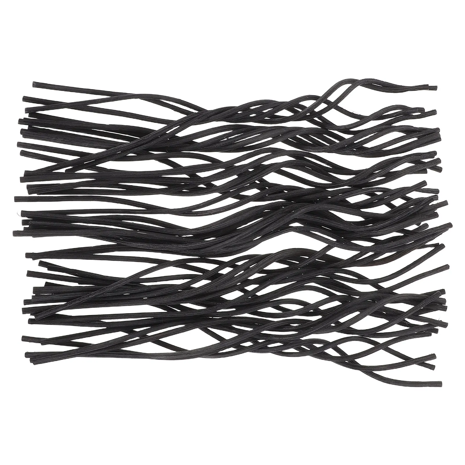 50Pcs Wavy Rattan Reed Diffuser Stick Natural Wood Fragrance Replacement for Essential Oil Aroma Volatile Reed Diffuser Home