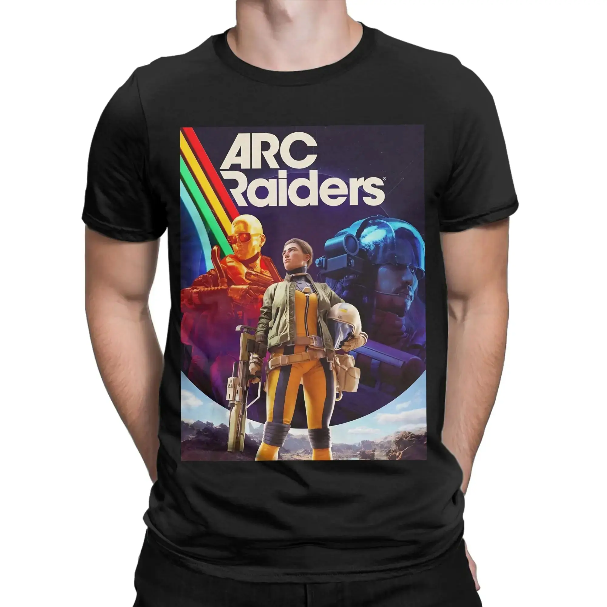 Shoot Game Arc Raiders T-Shirt Print Cotton T Shirt Man Casual Loose T-Shirt Men Women Clothing Y2k Hip Pop T Shirts Unisex