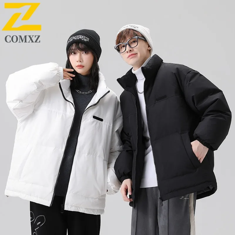 

COMXZ 2025 зимняя мужская куртка-пуховик, утепленное хлопковое пальто, водонепроницаемое, ветрозащитное, для пеших прогулок, кемпинга, рыбалки, универсальная верхняя одежда