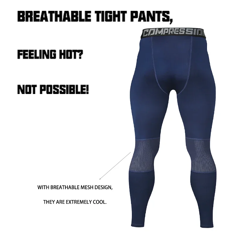 

Tight-fitting long pants for men's outdoor sports, fitness basketball training leggings, running quick-drying and elastic