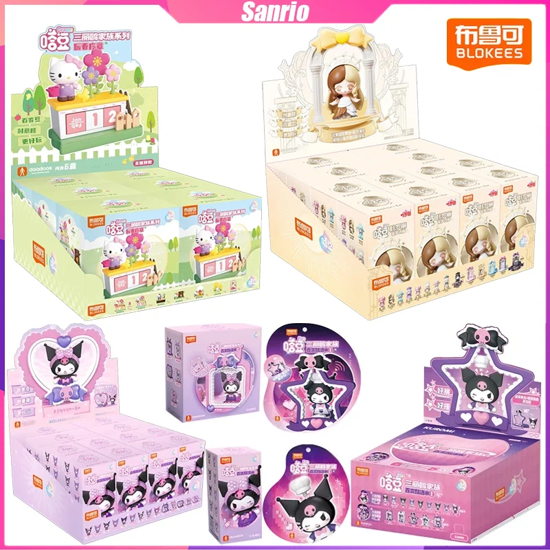 

Строительные блоки Blokees Sanrio Kuromi Kitty, украшение для рабочего стола, головоломка, сборка модели, игрушки, подарки на день рождения для мальчиков и девочек