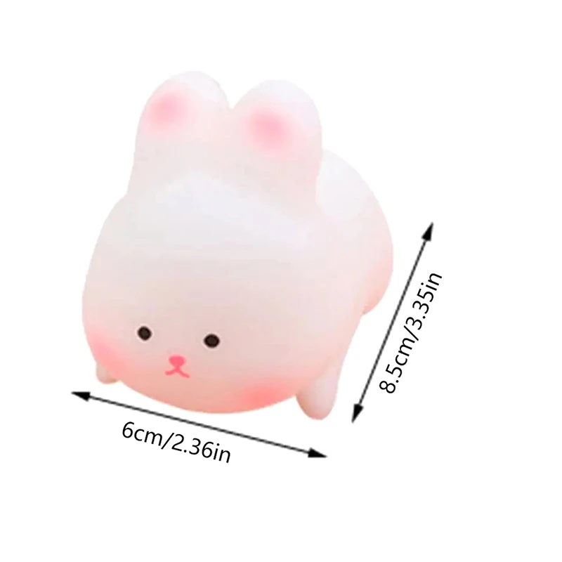 Soft Bunny Stress Balls Autism Sensory Toys Stress & Anxiety Relief Fidget Toys Slow Rebound Squeeze Toy Gifts Bulk