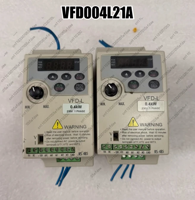 1pc Inverter VFD004L21A, 0.4KW, 220V single-phase input, tested OK