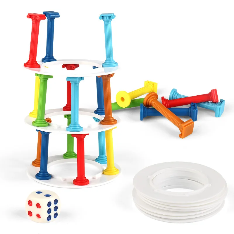 Funny Balance Tower Collapse Game, Parent-child Interactive Family Party Board Game Educational Toys kids friend birthday gifts