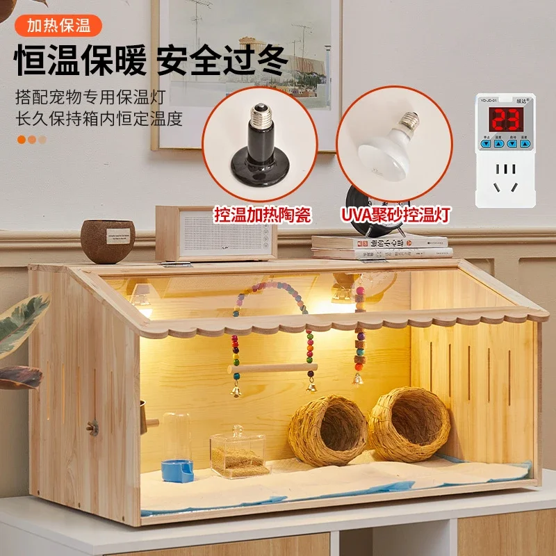 Parrot thermostatic feeding box Winter incubator Tiger skin Peony  Rutin chicken brooding Young bird breeding brooding cage