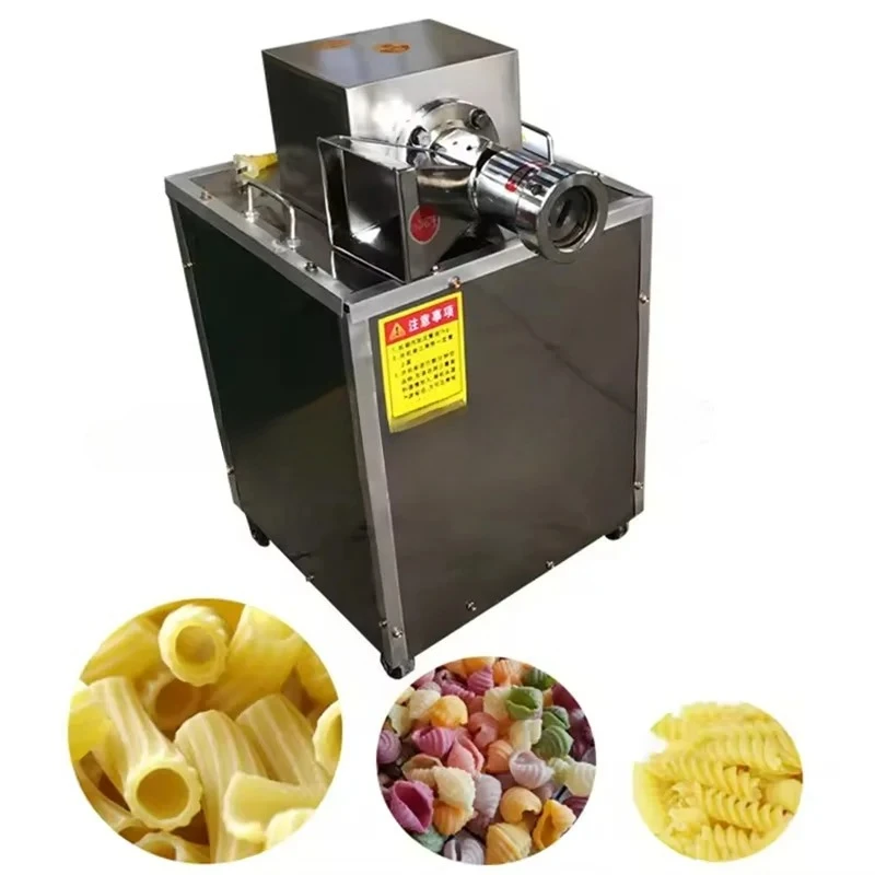 #￥Commercial Italian Macaroni Spaghetti Pasta Making Machine Maker Electric Hollow Pasta Noddle Maker Pasta Extruding Machine