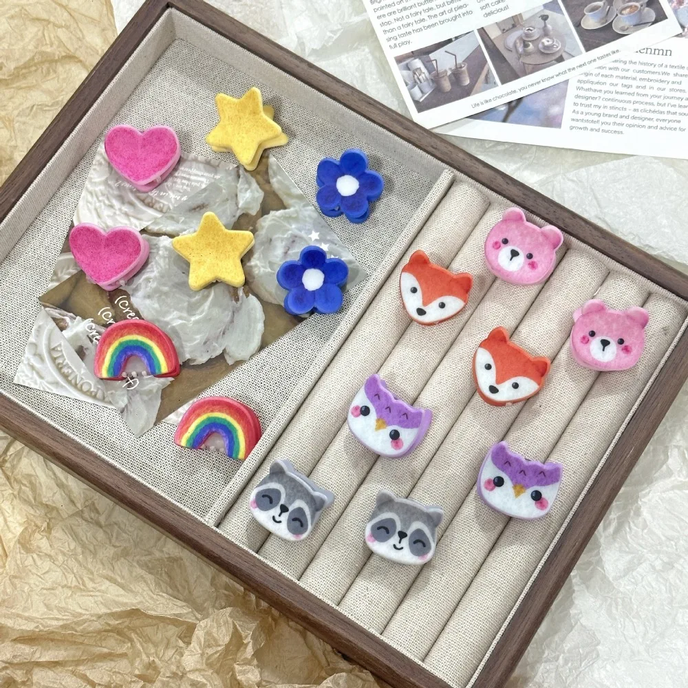 2pcs Cartoon Animal Cute Hairpins for Girls Small Acrylic Hair Clip Children's Headwear