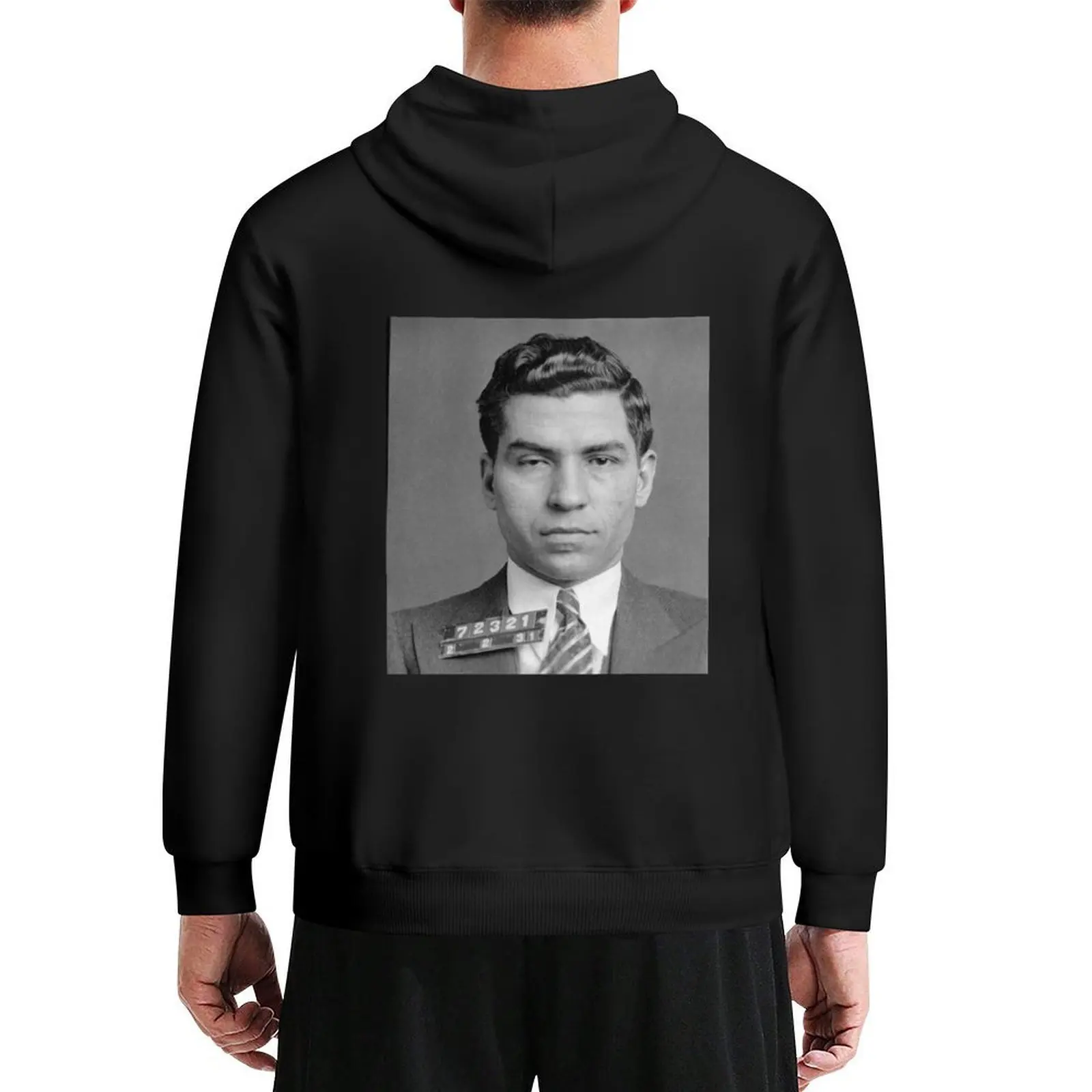 

Lucky luciano mugshot high quality Hoodie anime clothing autumn new products hooded shirt hoodies and sweatshirts new