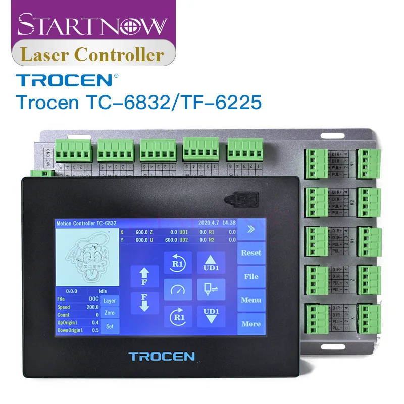 

Trocen TC-6832 и TF-6225 Вибрирующий нож Лазерный контроллер Плата Деревообработка Резьбовой станок Система управления гравировальным оборудованием