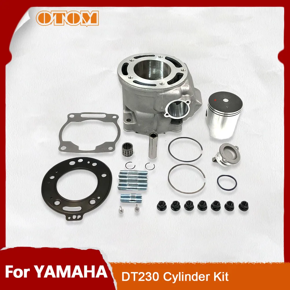 OTOM Motorcycle 66.8mm Cylinder Kit DT230 MT250 TSE250 Piston Ring Pin Sealing Pad Bearing Of Connecting Rod For YAMAHA Engine