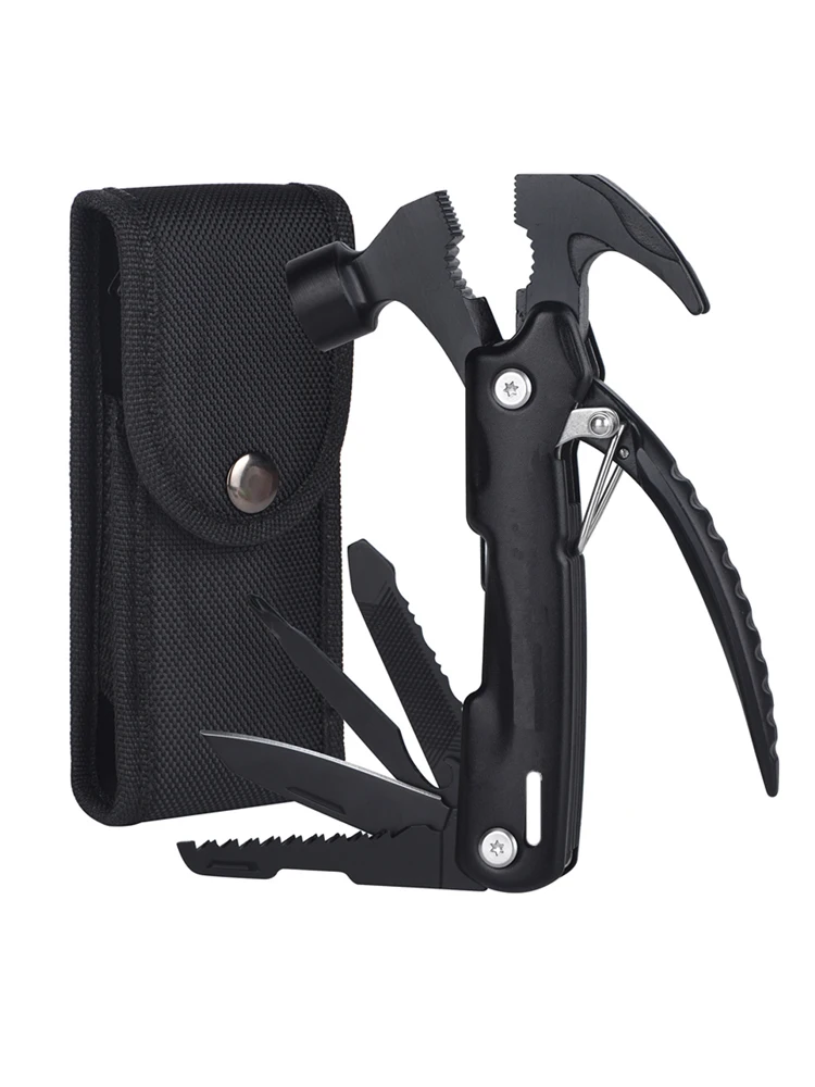 12-in-1 Multifunktionshammer | Tragbares Überlebenswerkzeug für Camping, Wandern, DIY & Geschenke für Männer – Detail 1