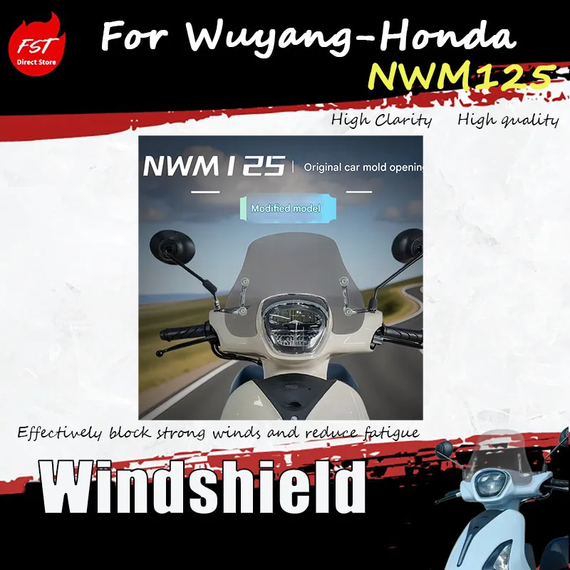 For the front windshield guard for the Wuyang Honda NWM125, with an elevated windproof and rainproof panel