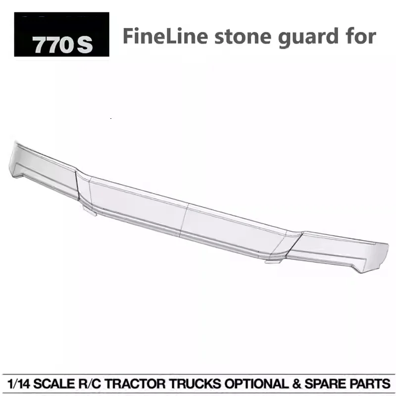 

Fineline Stone guard White Windshield Baffle For 1/14 Tamiya Truck Trailer Scania 770s 56368 Retrofit a Diy Model Toy YGP-U10