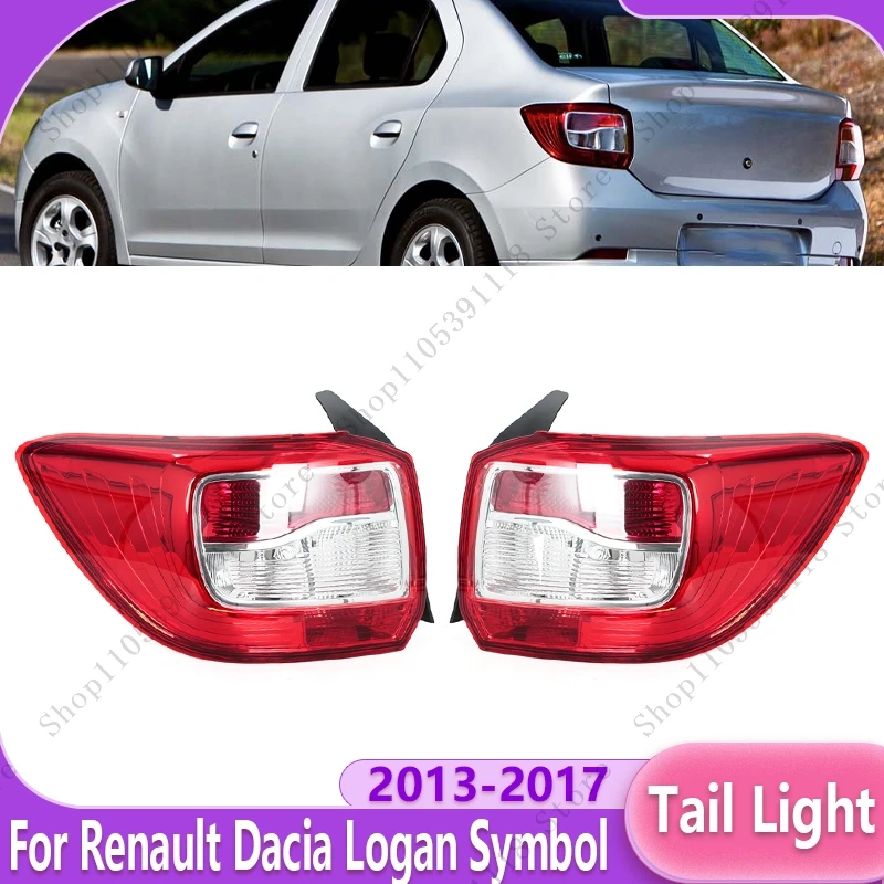 Conjunto de luces traseras para coche, luz de freno trasera, luz de señal de marcha atrás para Renault Dacia Logan Symbol 2013-2017 265501454R 265556233R