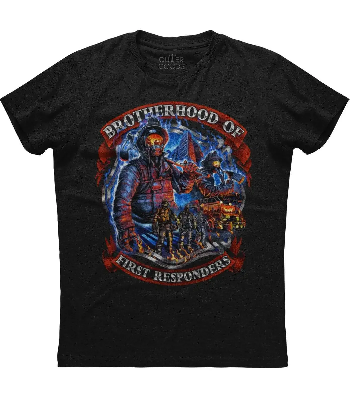 Brotherhood of First Responders Creative Design Fireman Shirt. Summer Cotton O-Neck Short Sleeve Mens T Shirt New S-3XL