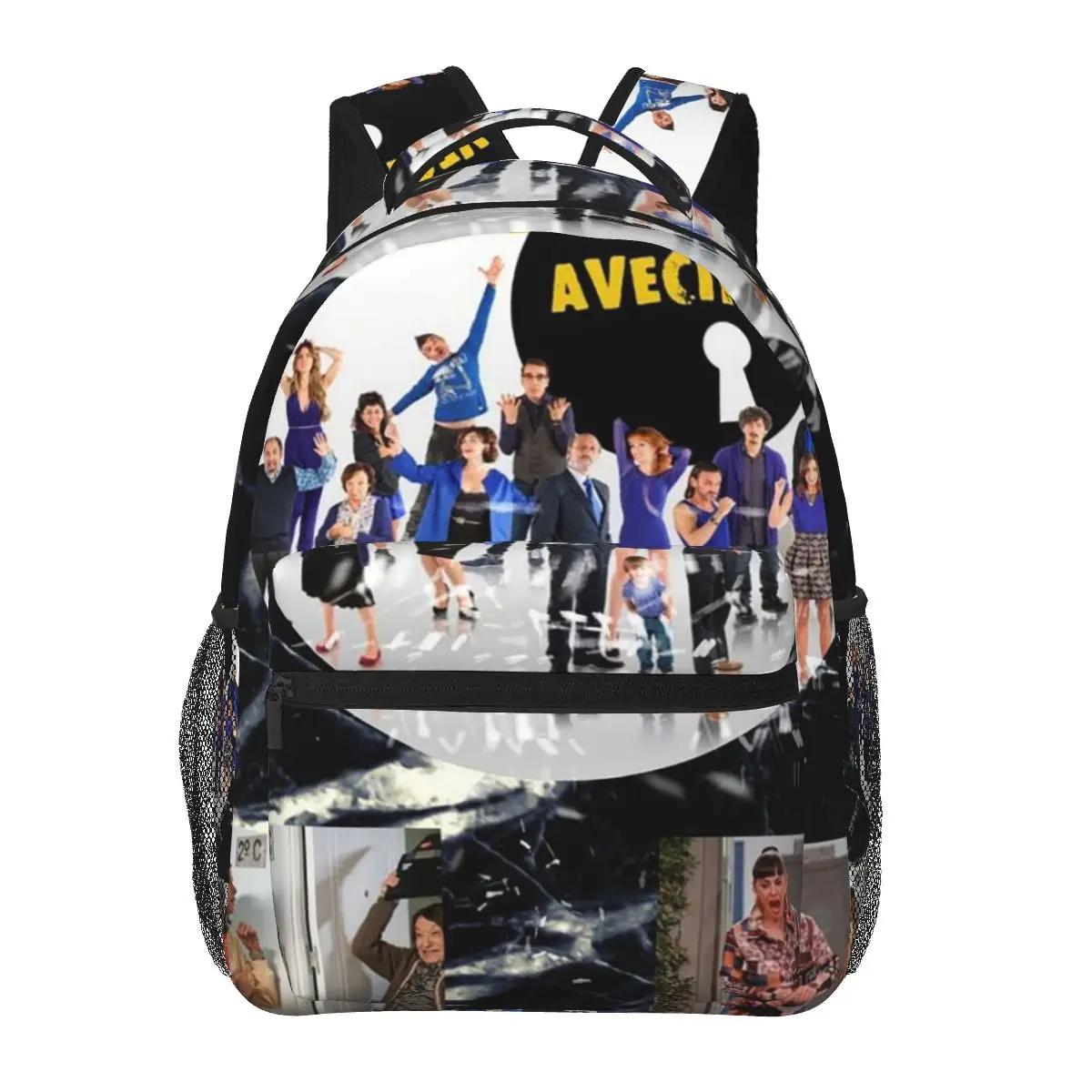 

La Que Se Avecina Backpacks Boys Girls Bookbag Children School Bags Cartoon Kids Rucksack Shoulder Bag Large Capacity