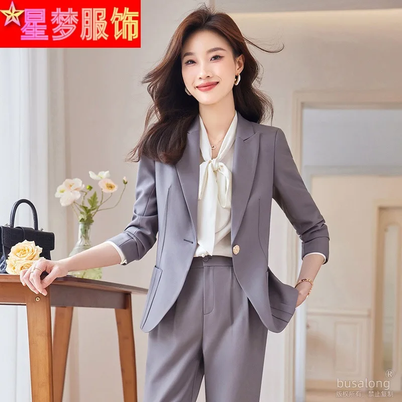 

High-End Suit Jacket Women's Formal Wear Autumn Fashion High-End Suit Temperament Goddess Style Professional Tailored Suit Overa