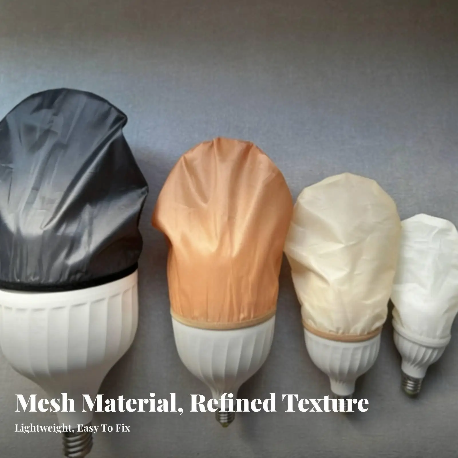Bulb Light Cover Lampshade Diffuser Eye Protection Soft Fabric Lamp Shade for Floor Lamp Night Lamp Living Room