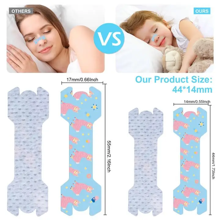 20pcs Children's Cartoon Breathing Strip Adult Snoring Nose Strip Anti-Snoring Nose Clip Sleep Nose Tape Nose Sticker