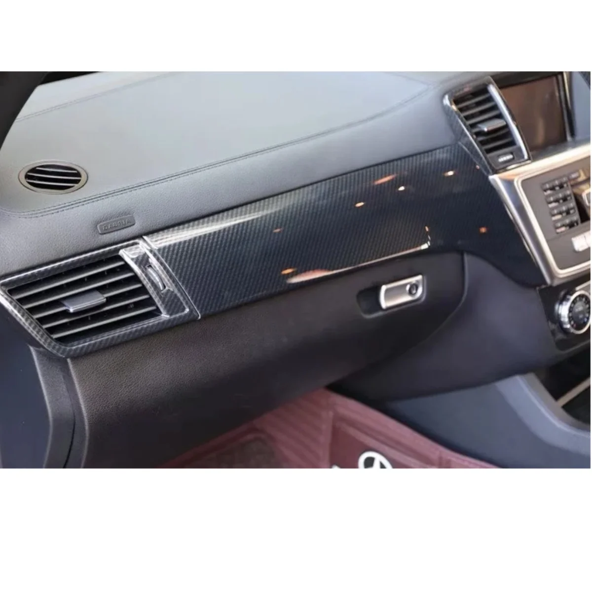 For Mercedes Benz ML GL 2012 2013 2014 2015 Right Hand Drive Car Dashboard Door Air Vent Decoration Cover Styling Car Trim