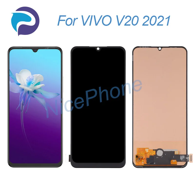 

for VIVO V20 2021 LCD Display Touch Screen Digitizer Assembly Replacement V2040, V2043_21 For VIVO V20 2021 Screen Display LCD