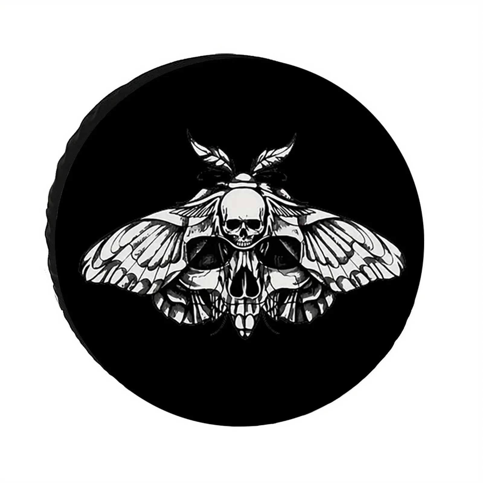 1pc Mutant Skeleton Butterfly Tire Cover - Suitable For Trailers, RVs, SUVs, Trucks, Tire Protectors 28 30 32 34 Inches, Polyest