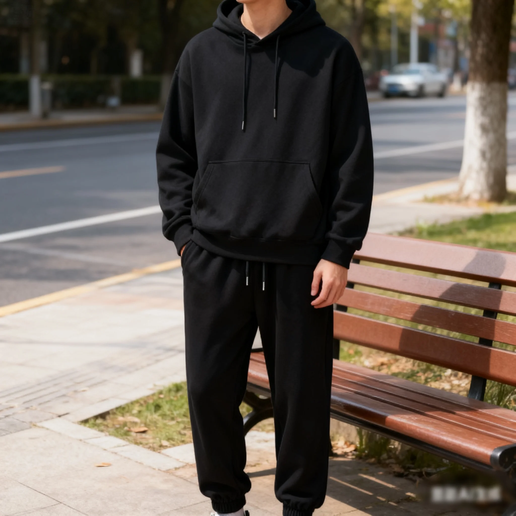 

MensWinter Brand Tracksuits Men's sets Long Sleeve Pullover + Jogging Trousers 2pcs Sets Fitness Running Suits sportswer Male