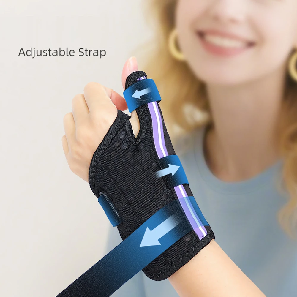 1/2 قطعة دعامة المعصم ومثبت الإبهام، نفق الرسغ، التهاب غمد الوتر، التهاب الأوتار، التهاب المفاصل، جبيرة الإبهام لتخفيف الآلام، النساء والرجال #3