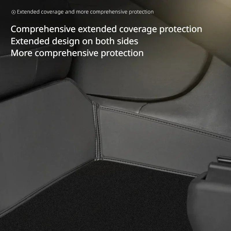 Rear Seat Under Protective Mat for Tesla Model Y/3/3+ Highland 2024 Leather Anti-kick Pads Interior Modification Accessories