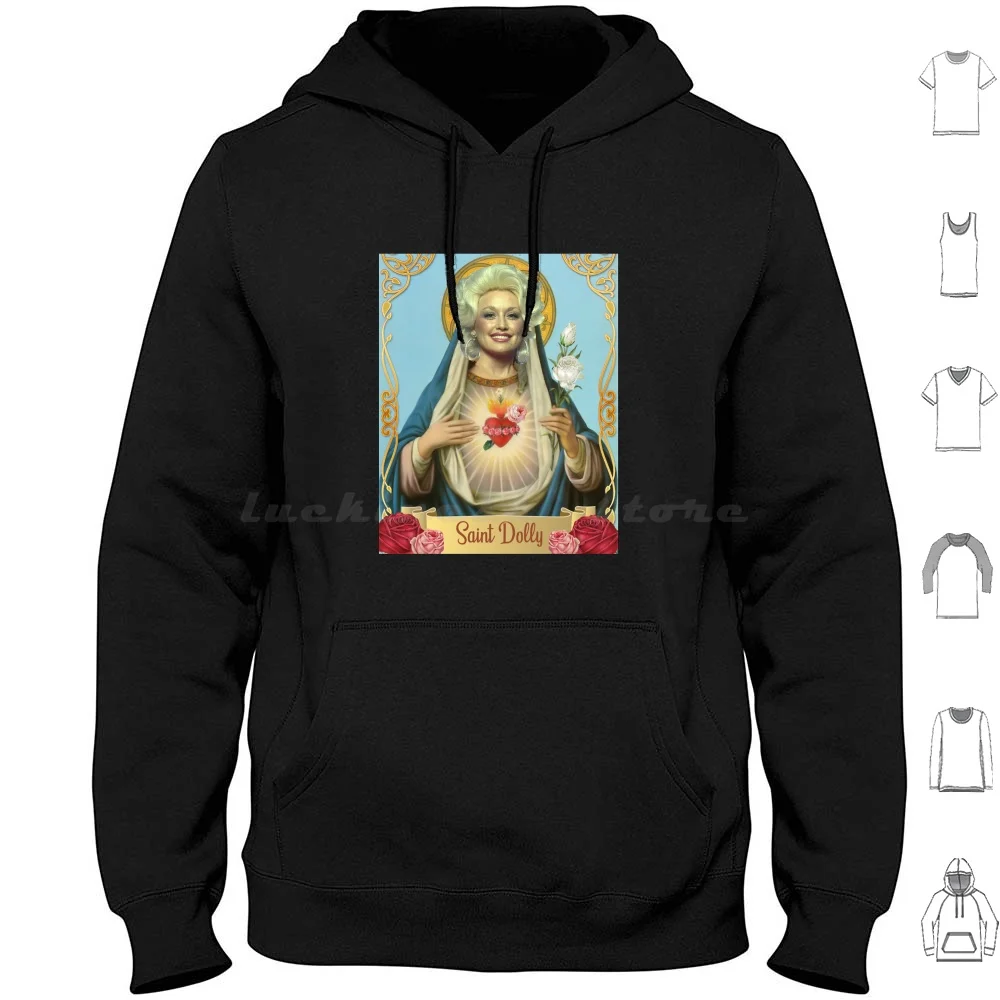 Vintage Saint Dolly Gift Parton'S Lovers Men Women Hoodies Long Sleeve Vintage Saint Dolly Partons Lovers Men