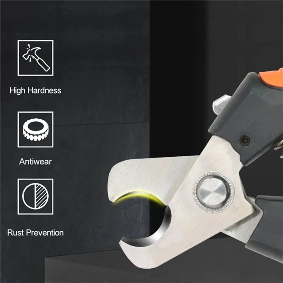 YE-205A Cable Cutter Stripper Pliers Industrial Level Cutter Industrial Level Cutter Ability 38mm² Diameter 16mm