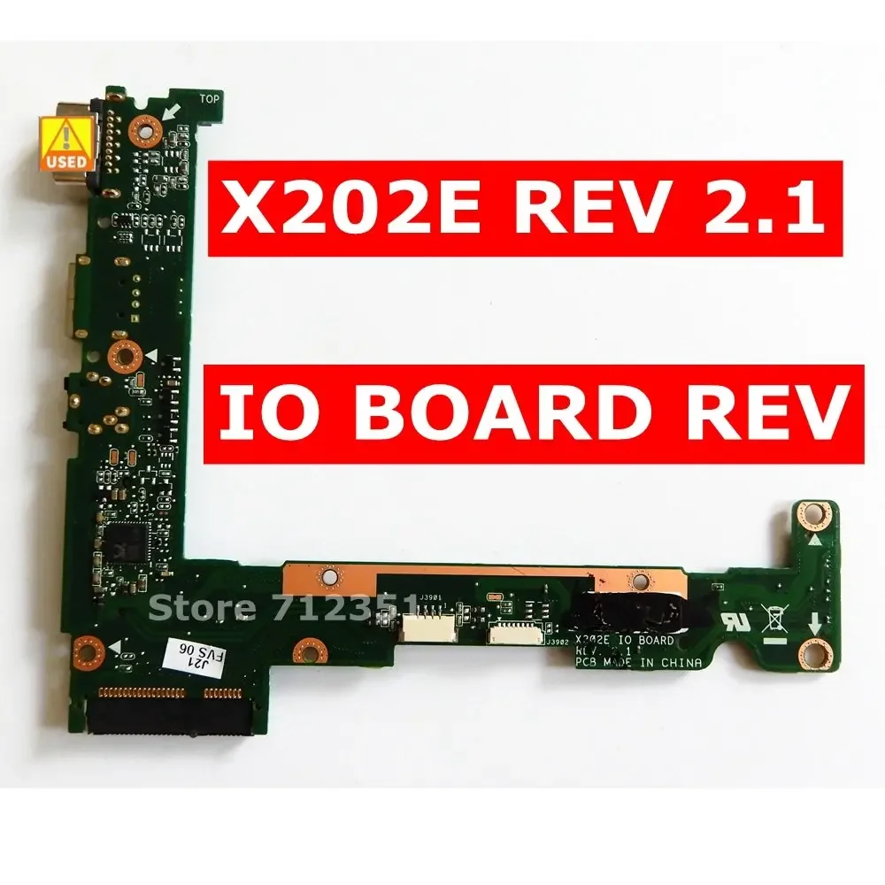 

Used X202E IO BOARD REV 2.1 For ASUS X202E S200E X201E X202 X201 S200 USB AUDIO SD CARD BOARD X202E IO BOARD Test 100% OK